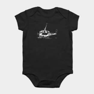 Bell UH-1 Iroquois (white) Baby Bodysuit